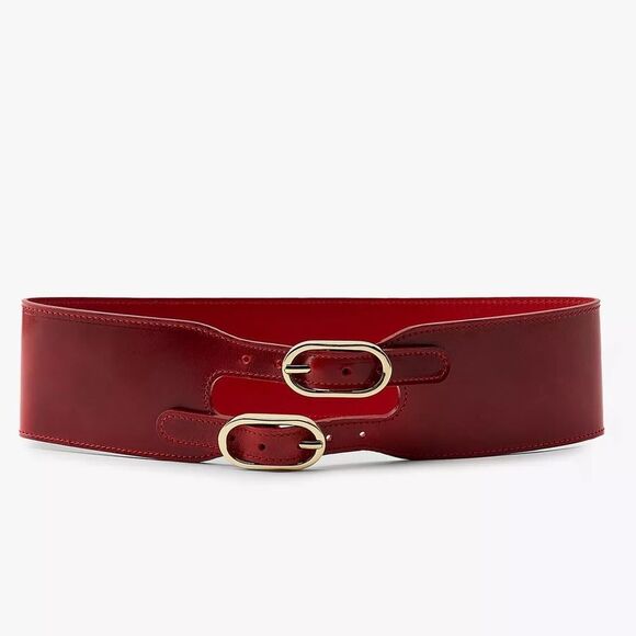 ZARA DOUBLE BUCKLE SASH BELT - Picture 2 of 4
